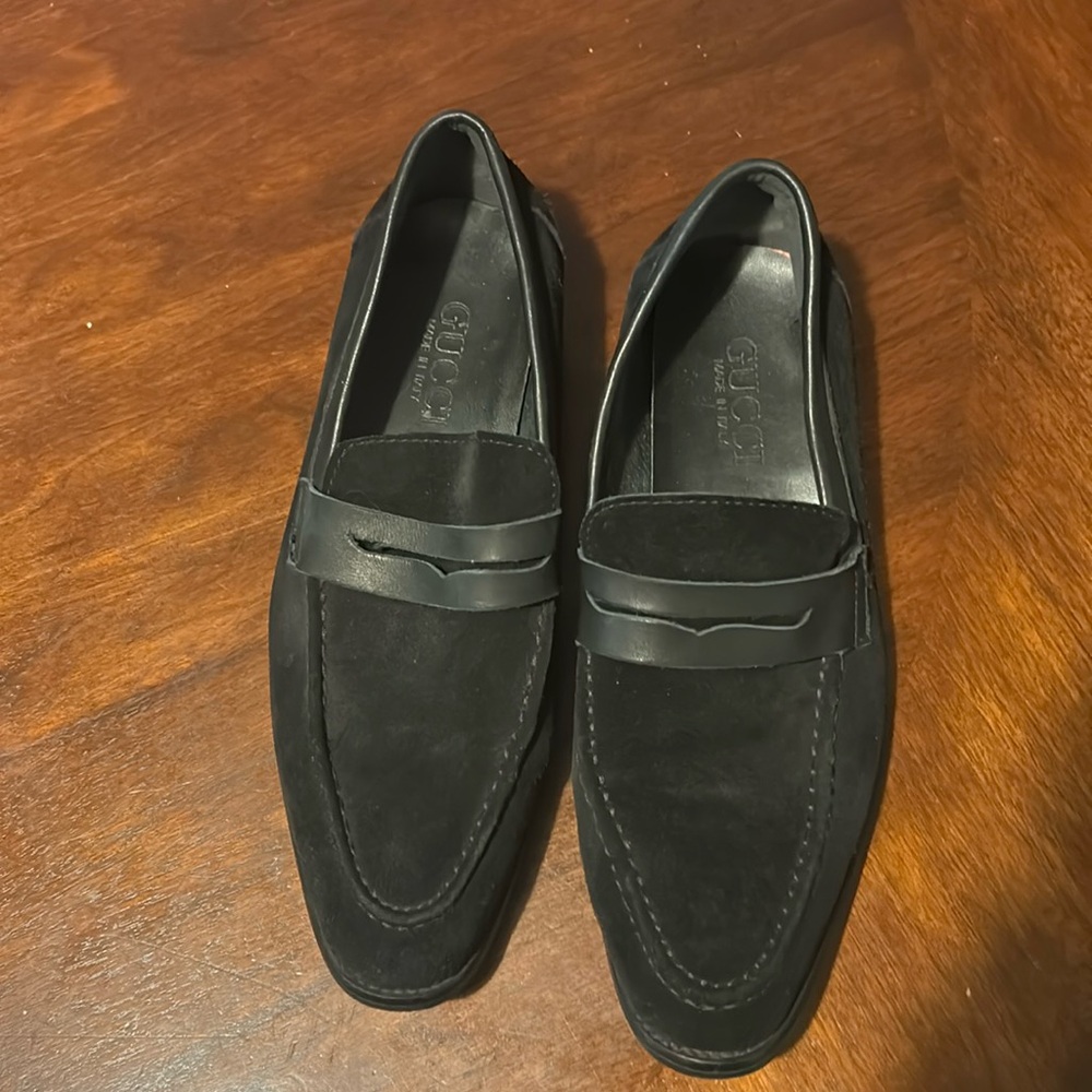Gucci Men's Black Leather Loafers - Picture 2 of 13